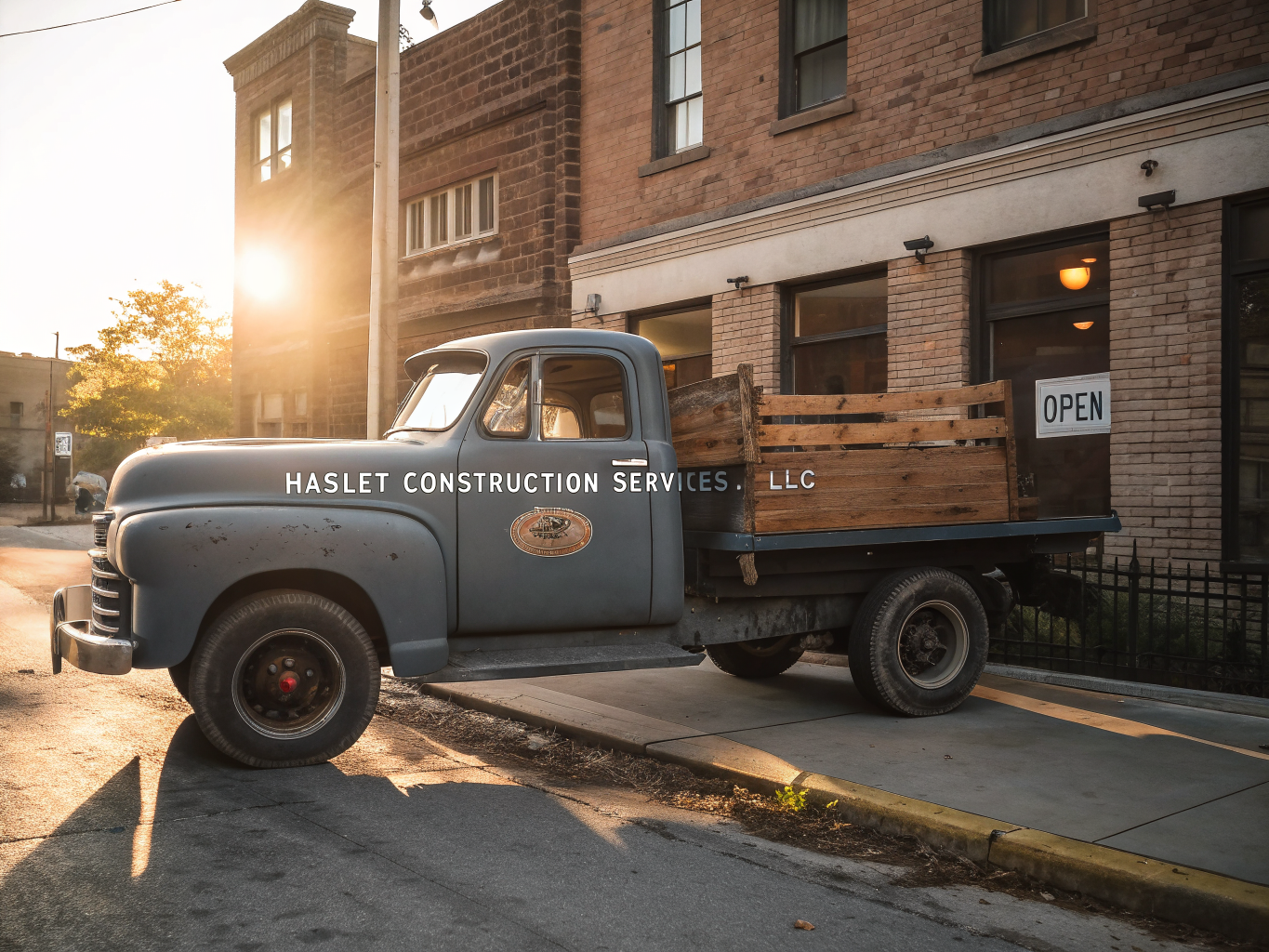 Vintage company truck in Haslet